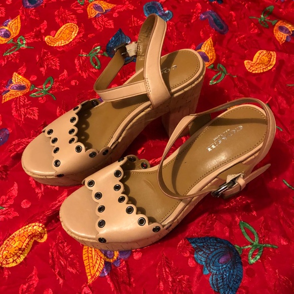 COACH PLATFORM SANDALS - Picture 1 of 8